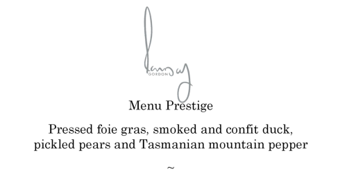 Mountain pepper menu